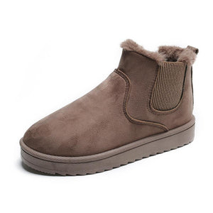 Botas de nieve planas elásticas