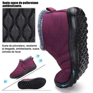 Planos Zapatos Cálido de Algodón
