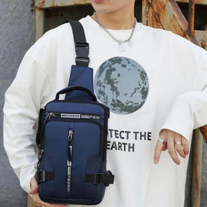 Bolso bandolera con puerto de carga USB