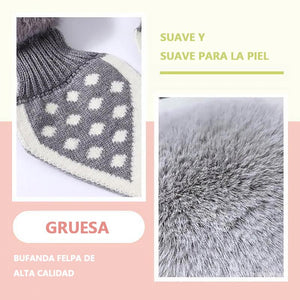 Bufanda gruesa de felpa todo en uno