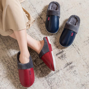 Zapatillas PU impermeables y antideslizantes a prueba de pelusas