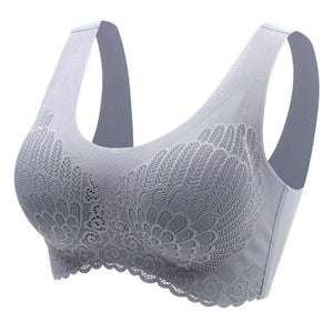 Sujetador de encaje inalámbrico Push Up Comfort a prueba de golpes