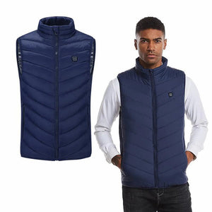 Chaqueta calefactada, invierno cálido, carga USB