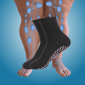 Calcetines de fitness autocalentables de acupresión con turmalina