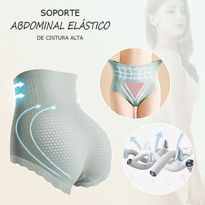 Braguita elástica de cintura alta sin costuras