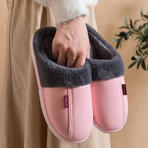 Zapatillas PU impermeables y antideslizantes a prueba de pelusas