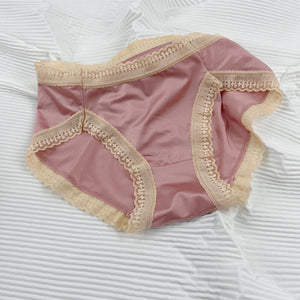 Bragas de seda real para mujeres de encaje