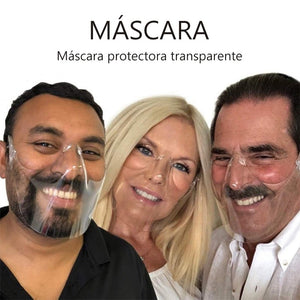 Protector facial transparente que no se empaña (color aleatorio)