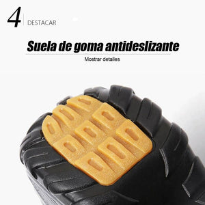 Botines de piel con vellosidades