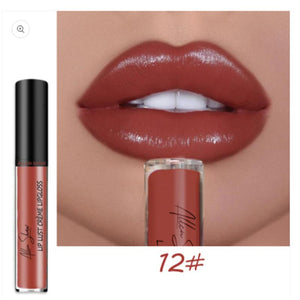 Brillo de Labio Impermeable de 12 Colores