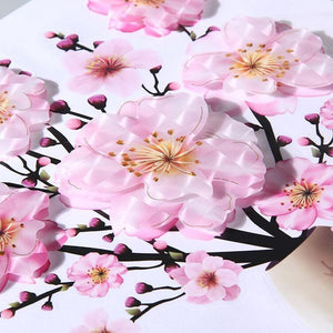 Adhesivo de pared autoadhesivo florero 3D