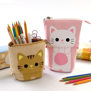 Estuche de Bolígrafos y Lápices de Gato