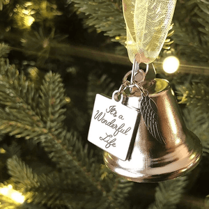 Adorno de Ala de Ángel de la Campana de Navidad