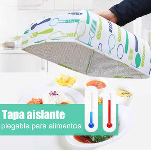 Tapa de Retención de Calor Plegable para Alimentos