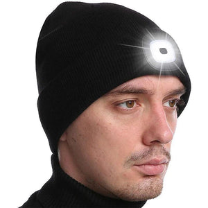 Gorro de Antorcha de Sombrero de Punto Cálido de Invierno Unisexo