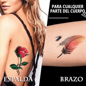 Pegatinas de tatuaje 3D de moda