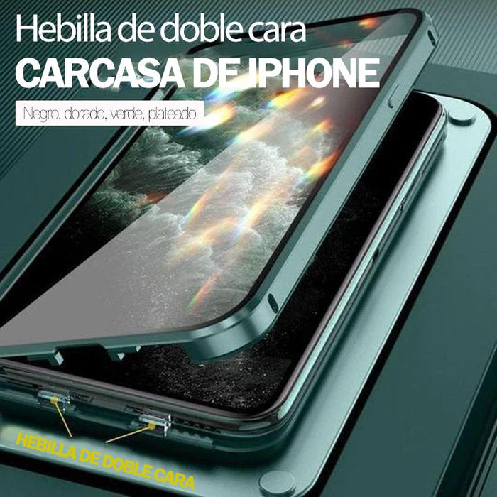 Funda para iphone con hebilla de doble cara
