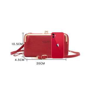 Bolso de Hombro con Diseño de Litchi