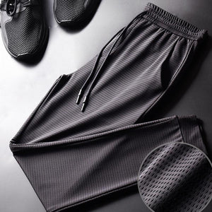 Pantalones de Fitness de Seda de Hielo Unisexo