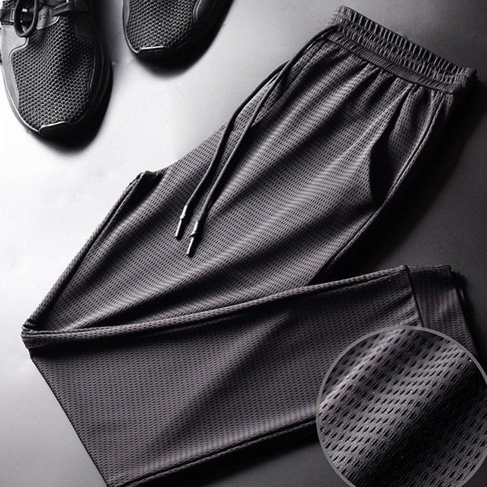 Pantalones de Fitness de Seda de Hielo Unisexo