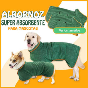 Albornoz superabsorbente para mascotas