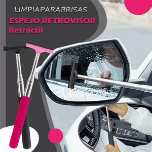 Limpiaparabrisas de espejo retrovisor retráctil
