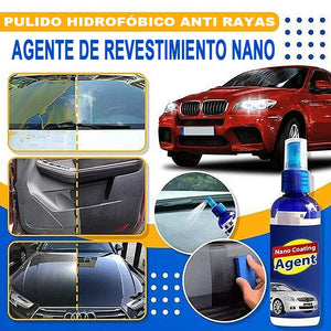 Agente de recubrimiento nano polaco hidrofóbico anti arañazos