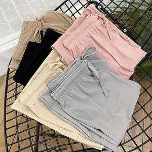 Pantalón Ancho de Seda Hielo