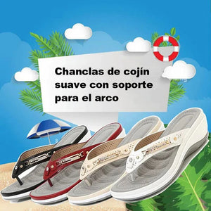 Chanclas de cojín suave con soporte para el arco