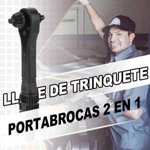 Llave de trinquete para portabrocas 2 en 1