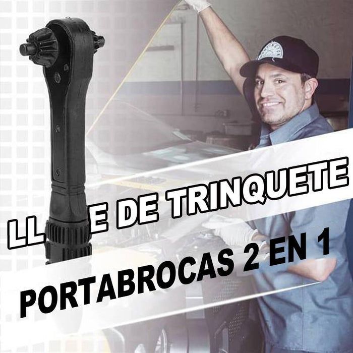 Llave de trinquete para portabrocas 2 en 1
