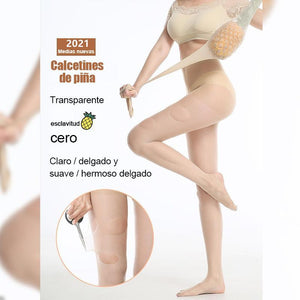 Pantimedias Transparentes de Talla Grande para Mujer