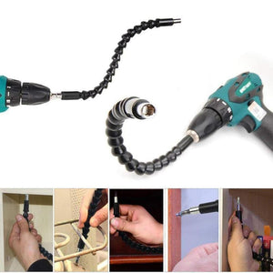 Prolongador de broca flexible con soporte para broca de tornillo