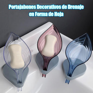 Portajabones Decorativos de Drenaje en Forma de Hoja