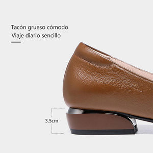 Zapatos de punta hueca para mujer