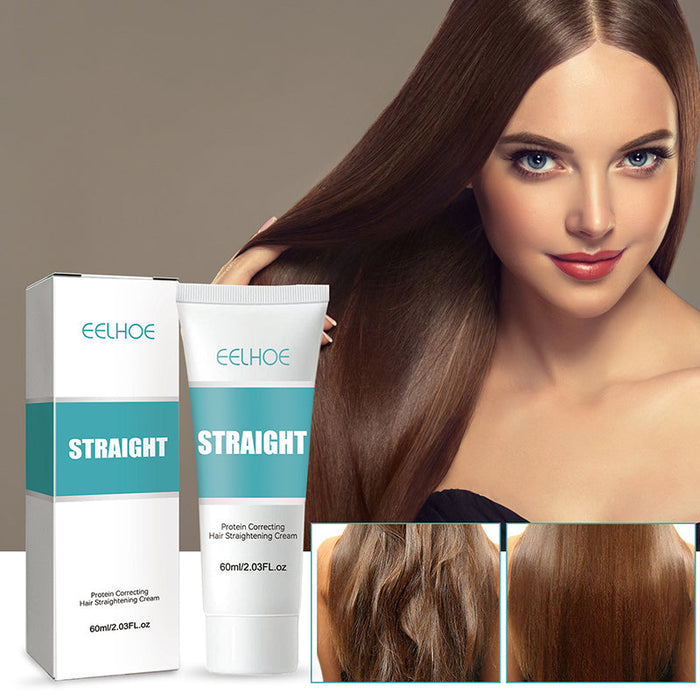 Crema correctora de proteínas para cabellos alisados