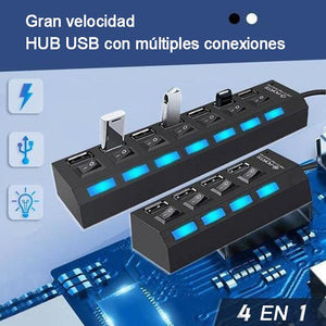 Hub USB multipuerto de alta velocidad