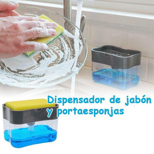 Dispensador de Jabón y Portaesponjas