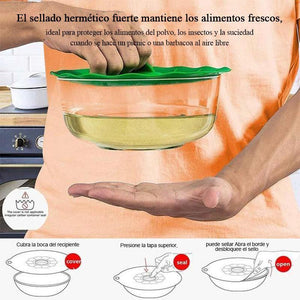 Tapas de Succión de Silicona Reutilizables (5 Piezas )