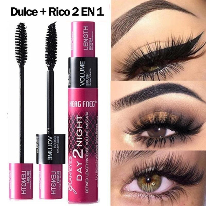 Máscara de pestañas 2 en 1 Super Larga duración Curl Extender 5D (Compre 1 y obtenga 1 gratis)