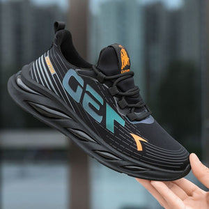 Zapatillas transpirables con cordones para hombre