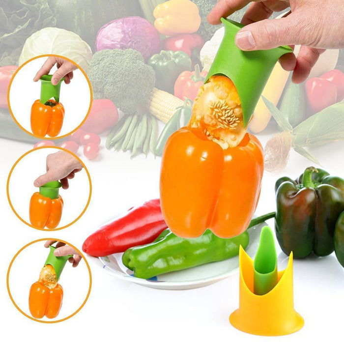 2 Piezas de Cortador de Pelador de Frutas