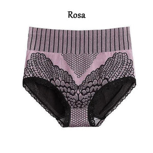 Ropa interior de algodón de cintura alta para mujer