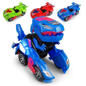 Carro LED Dinosaurio Transforma Automáticamente