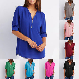 Camiseta Casual con Cuello en V