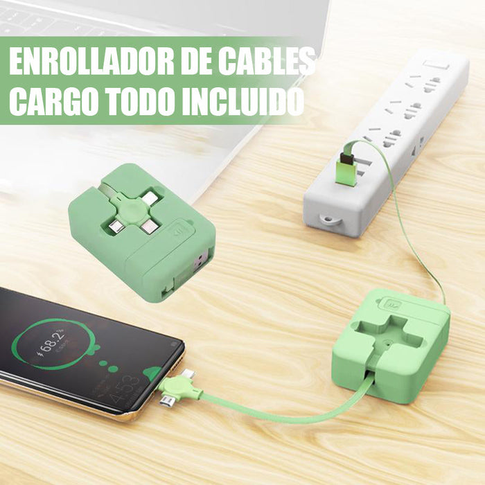 Rollo de cable de carga 3 en 1