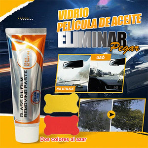 Pasta para quitar la película de aceite de vidrio
