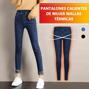 PANTALONES CALIENTES DE MUJER MALLAS TÉRMICAS