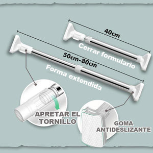 Varilla Telescópica Fijada a la Pared