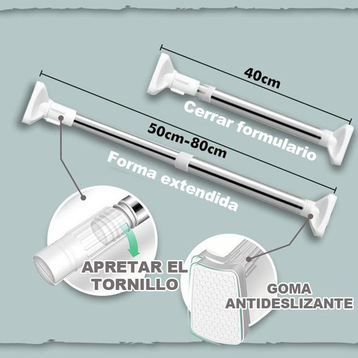 Varilla Telescópica Fijada a la Pared